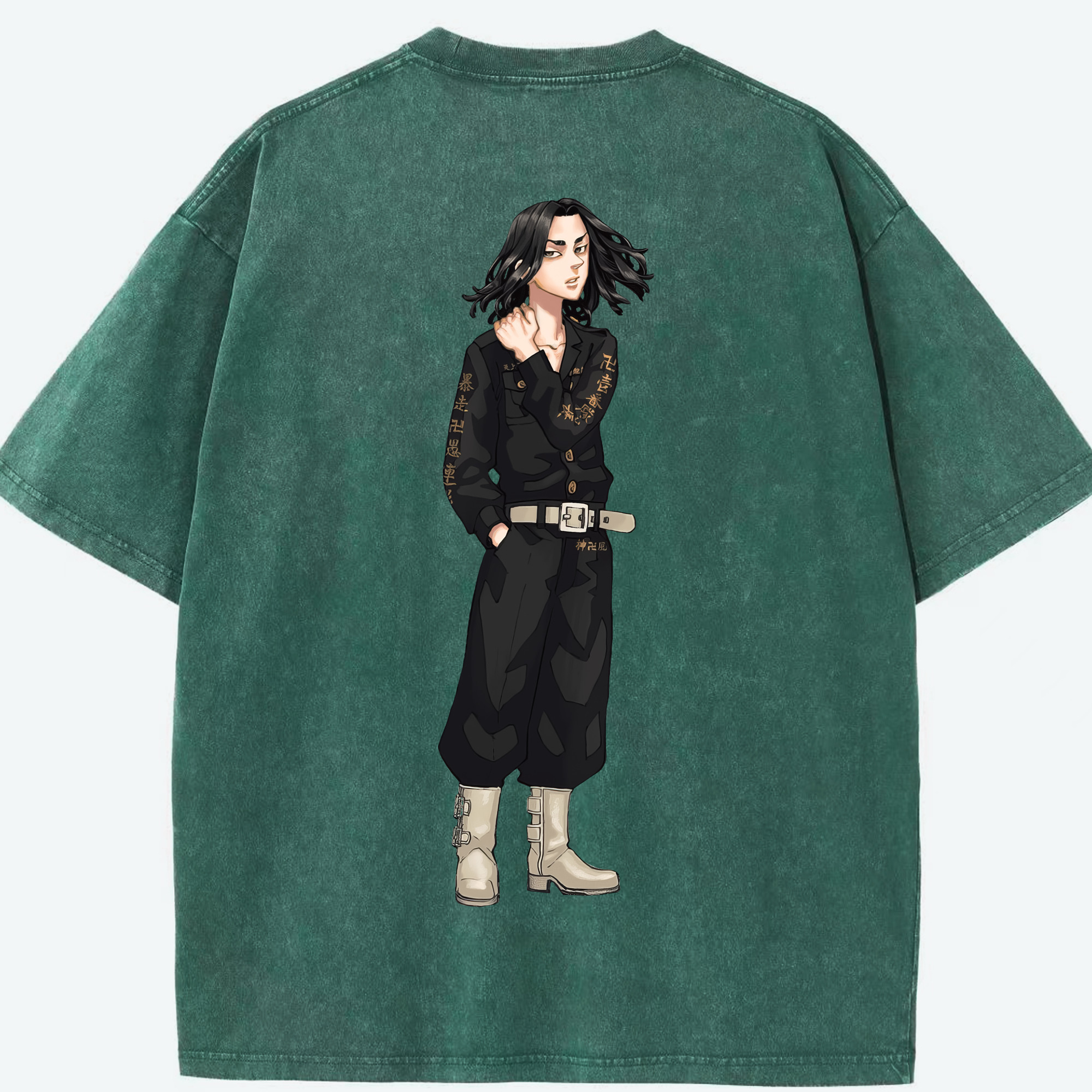 （画像用） 東京リベンジャーズ Tokyo Revengers 綿100% ヴィンテージ風 半袖Tシャツ（背面プリント）